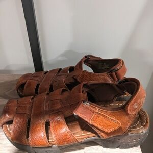 ☀️Earth Spirit Brown Leather Full Sandals☀️